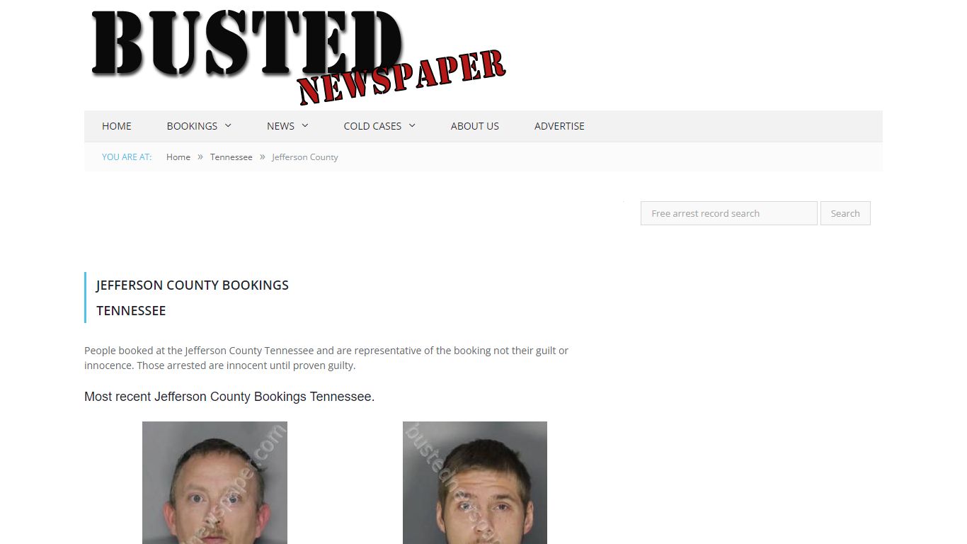 Jefferson County, TN Mugshots - BUSTEDNEWSPAPER.COM
